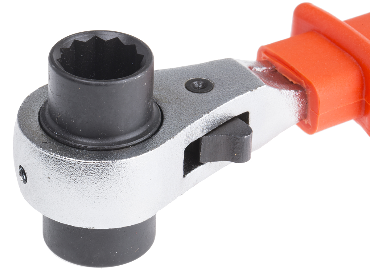 911-1496 ITL Insulated Tools Ltd Socket Wrench VDE/1000V Approved, 250 mm Overall