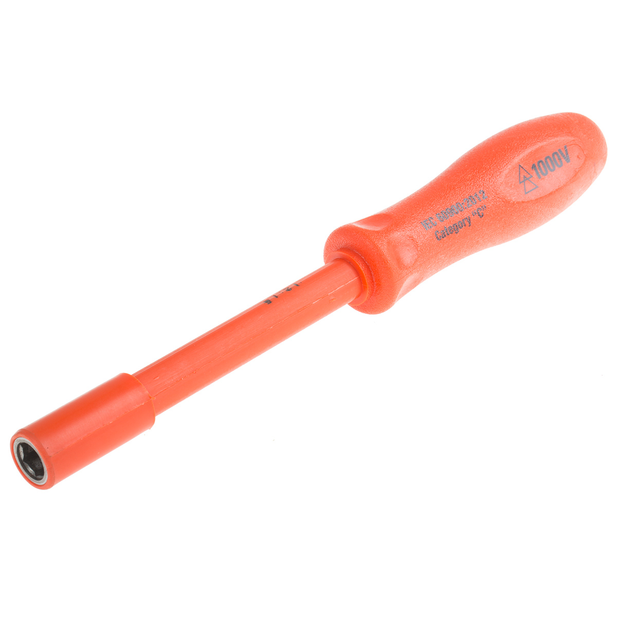 ITL Insulated Tools Ltd Hexagon Nut Driver, 1BA Tip VDE/1000V Approved, 105 mm Blade, 265 mm Overall