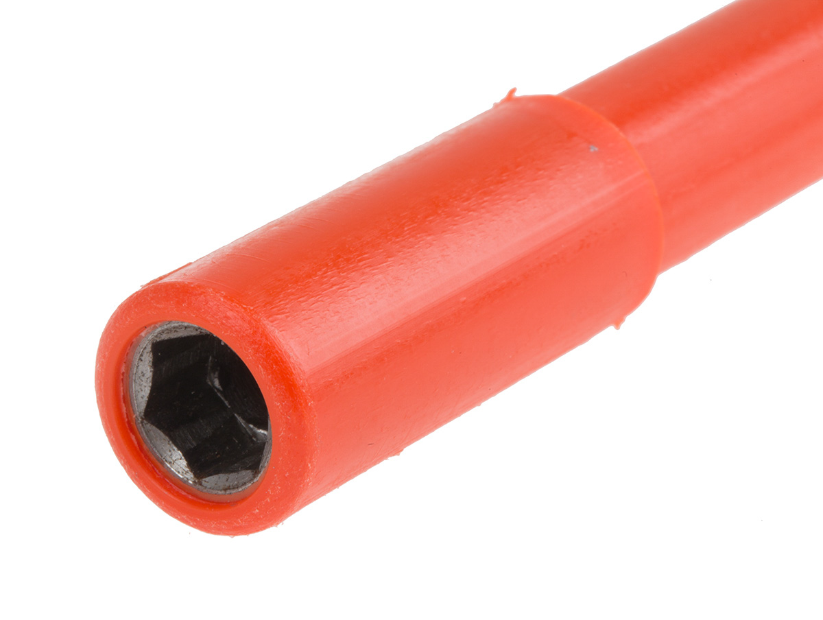 911-1525 ITL Insulated Tools Ltd Hexagon Nut Driver, 8 mm Tip VDE/1000V Approved, 105 mm Blade, 265 mm Overall
