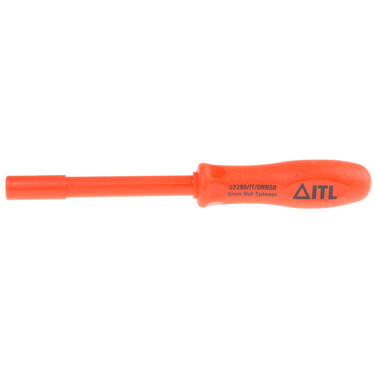 911-1525 ITL Insulated Tools Ltd Hexagon Nut Driver, 8 mm Tip VDE/1000V Approved, 105 mm Blade, 265 mm Overall