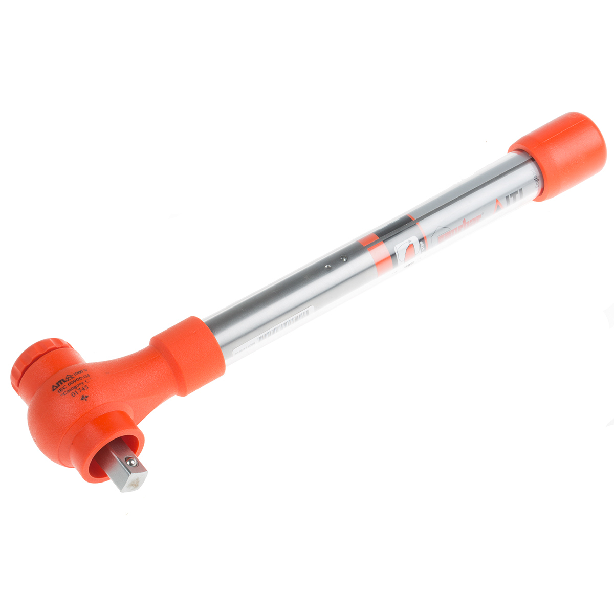 ITL Insulated Tools Ltd Breaking Torque Wrench, 12 to 60 Nm, 1/2 in Drive, Square Drive, 350mm Overall