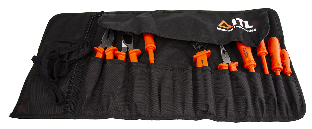 ITL Insulated Tools Ltd 9 Piece Electrician Tool Kit Tool Kit VDE/1000V Approved