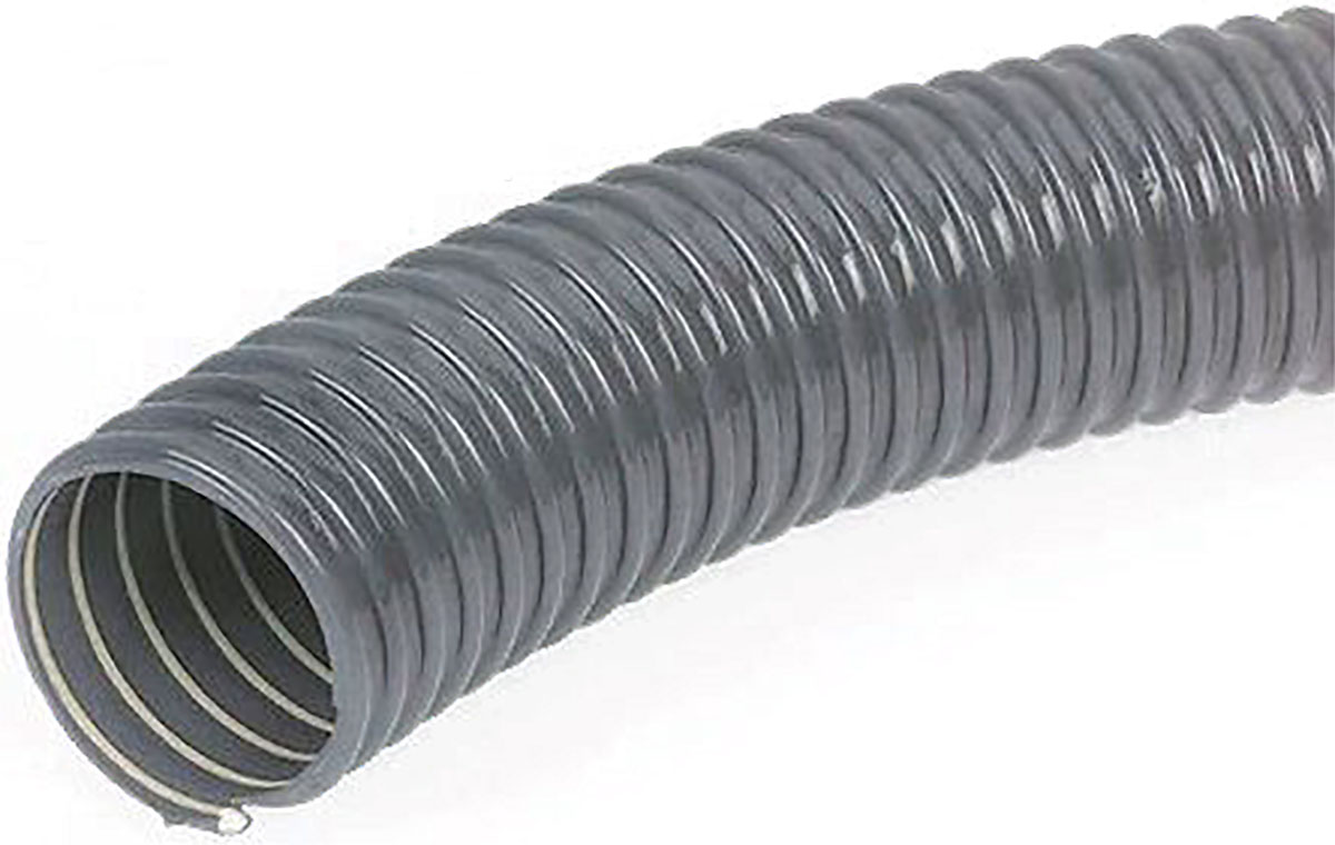 Merlett Plastics Grey Polyvinyl Chloride Flexible Ducting, 10 m, 150 mm ID
