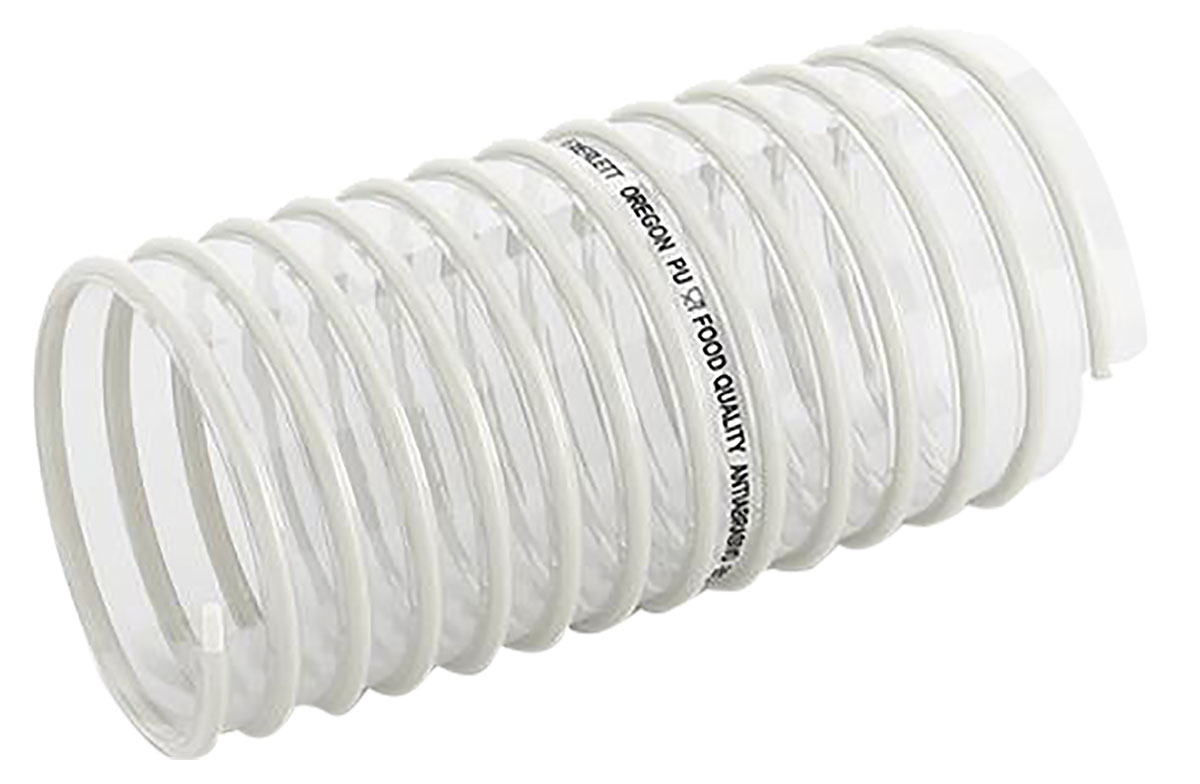 Contitech Clear Polyvinyl Chloride Reinforced Flexible Ducting, 10 m