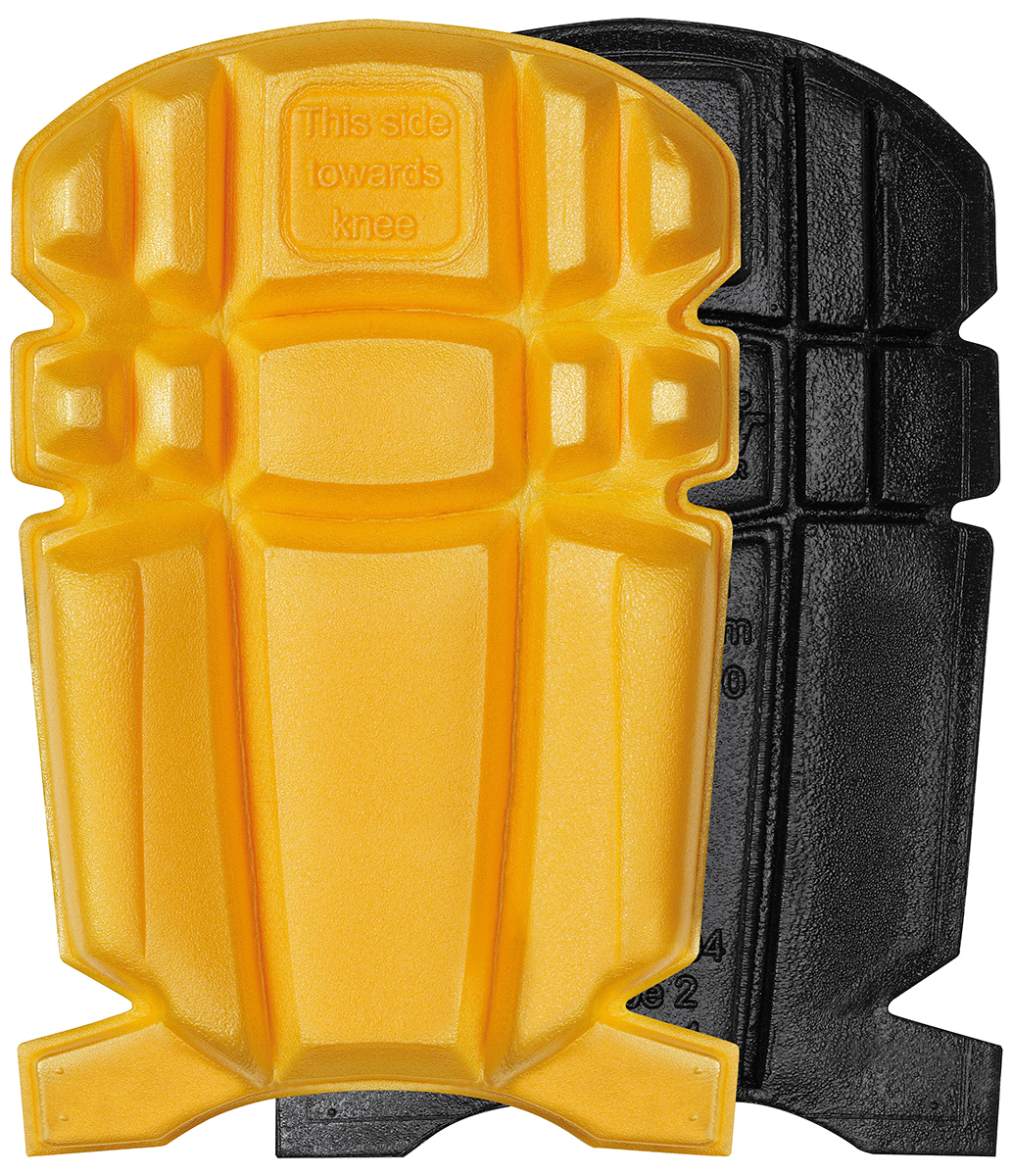 Snickers Black, Yellow Polyethylene Knee Pad, Trouser Knee Pocket Resistant to Cut Resistant