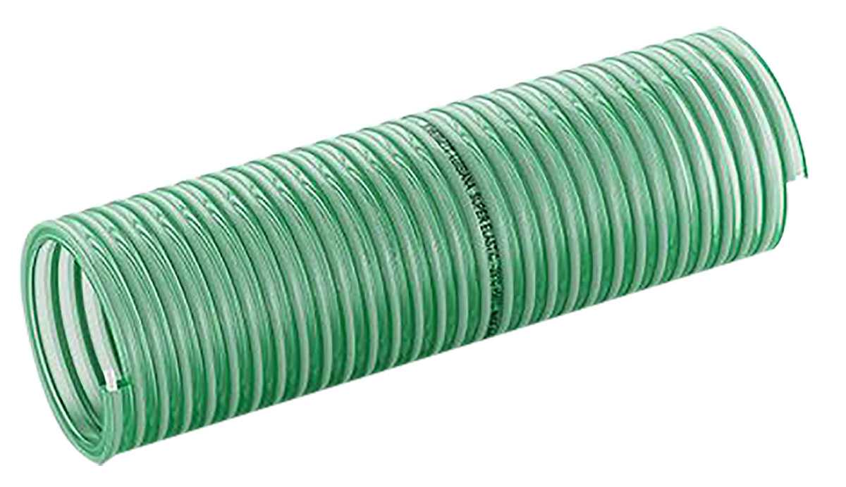 Contitech Luisiana Polyvinyl Chloride Polyvinyl Chloride Polyvinyl Chloride, Hose Pipe, 20 mm ID, 26.2 mm OD, Green, 5 m