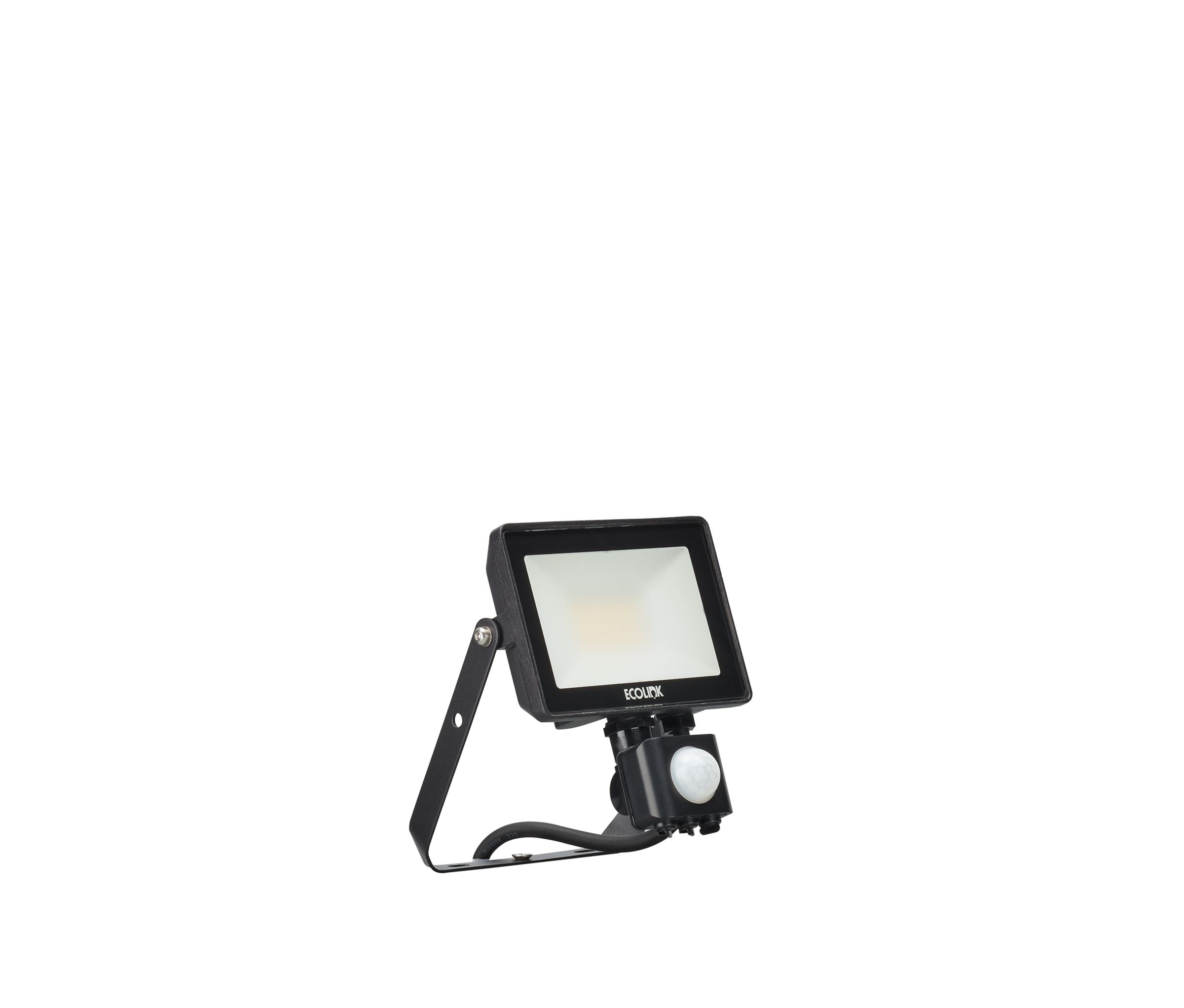 Ecolink BVP009 PIR Included LED Floodlight, 1 LED, 20 W, 1700 lm, IP65