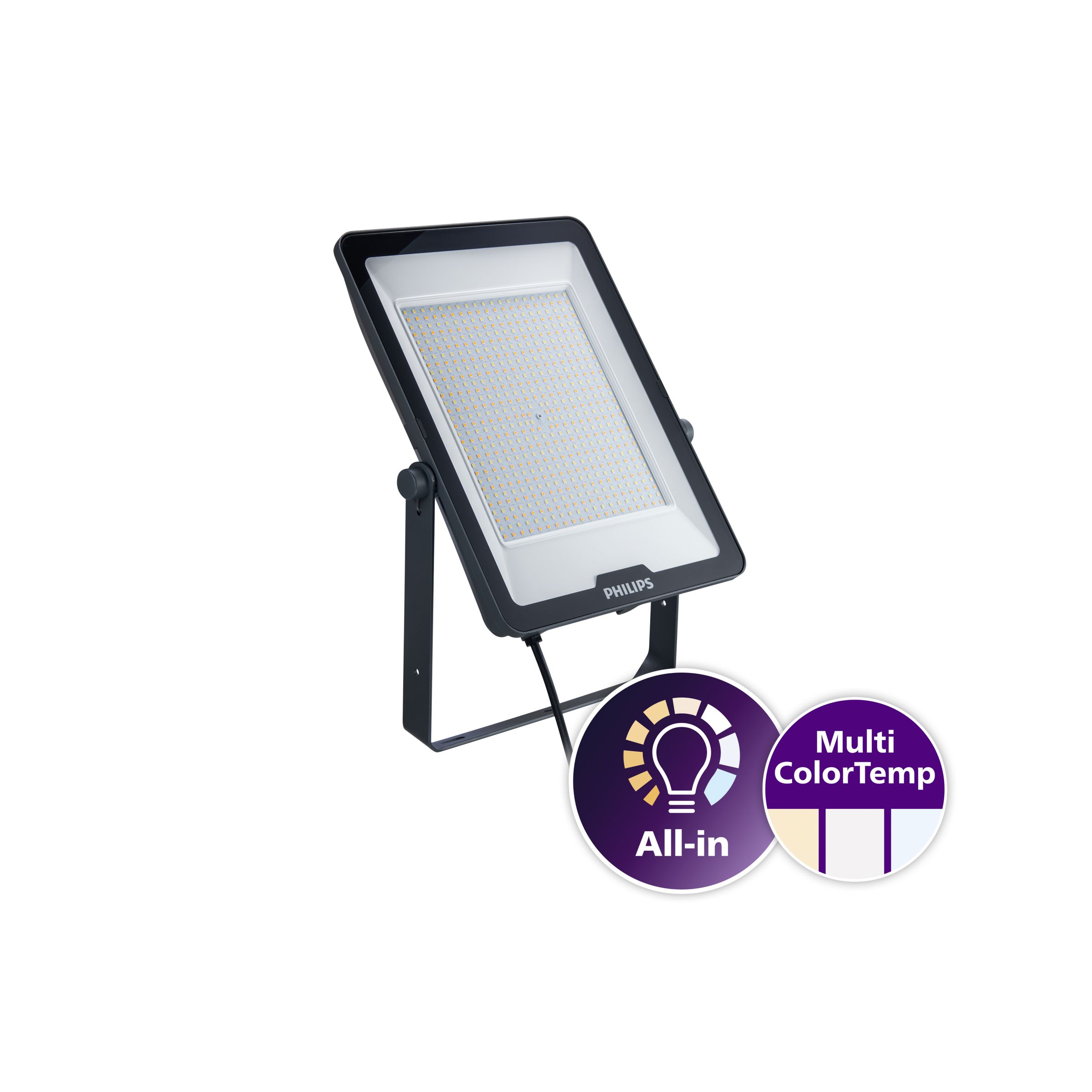 Philips Lighting BVP169 Floodlight, 1 LED, 200 W Cool Daylight, Warm White, 24000 lm, IP65, 240V