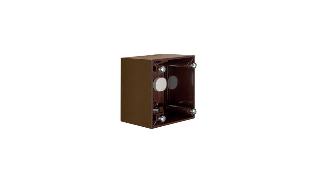 Berker Integro Brown Brown Plastic Back Box, Wall Mount, 1 Gangs 41 mm 59.5mm 41 mm