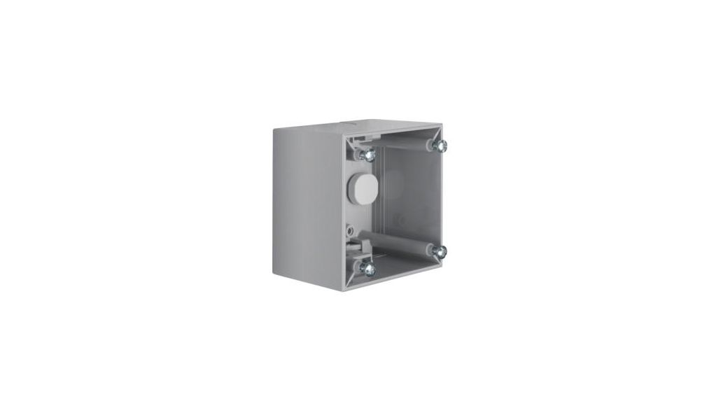 Berker Integro Grey Grey Plastic Back Box, Wall Mount, 1 Gangs 41 mm 59.5mm 41 mm