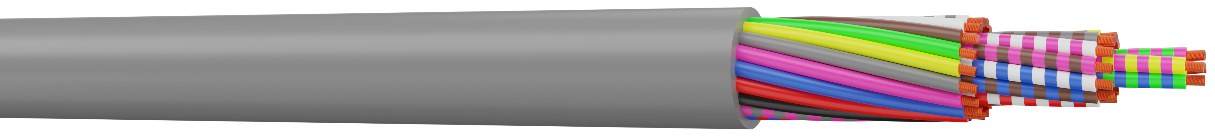 AXINDUS LiYY Control Cable, 12 Cores 0.25mm², Unscreened, 100 m, Grey Polyvinyl Chloride Sheath