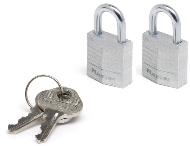 Master Lock Padlock Aluminium Padlock Weatherproof Keyed Alike, 3 mm Shackle, 20 mm Body