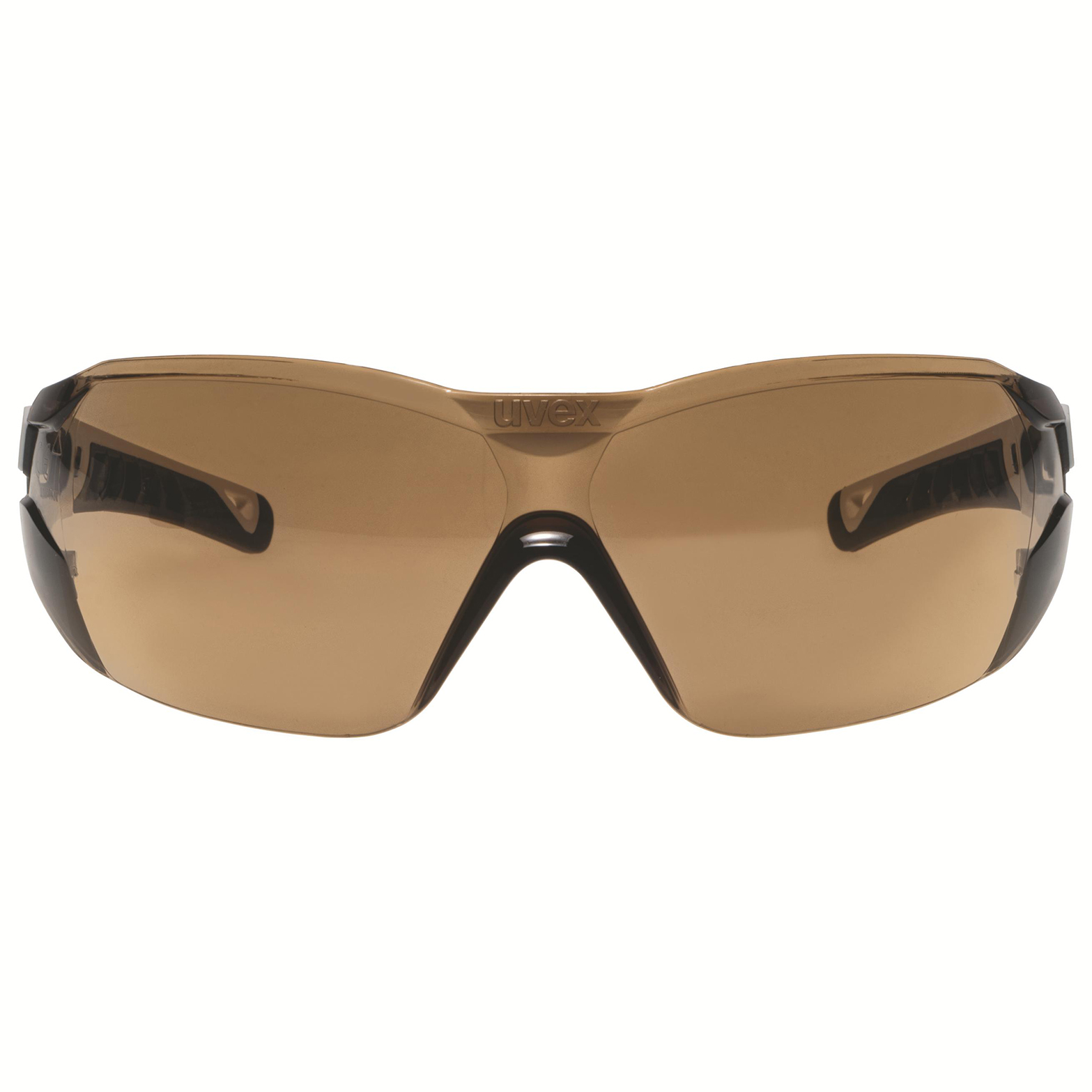 9128223 uvex pheos nxt Safety Glasses, Anti-Scratch, Anti-Fog, Brown, Black, White Polycarbonate Lens, Plastic
