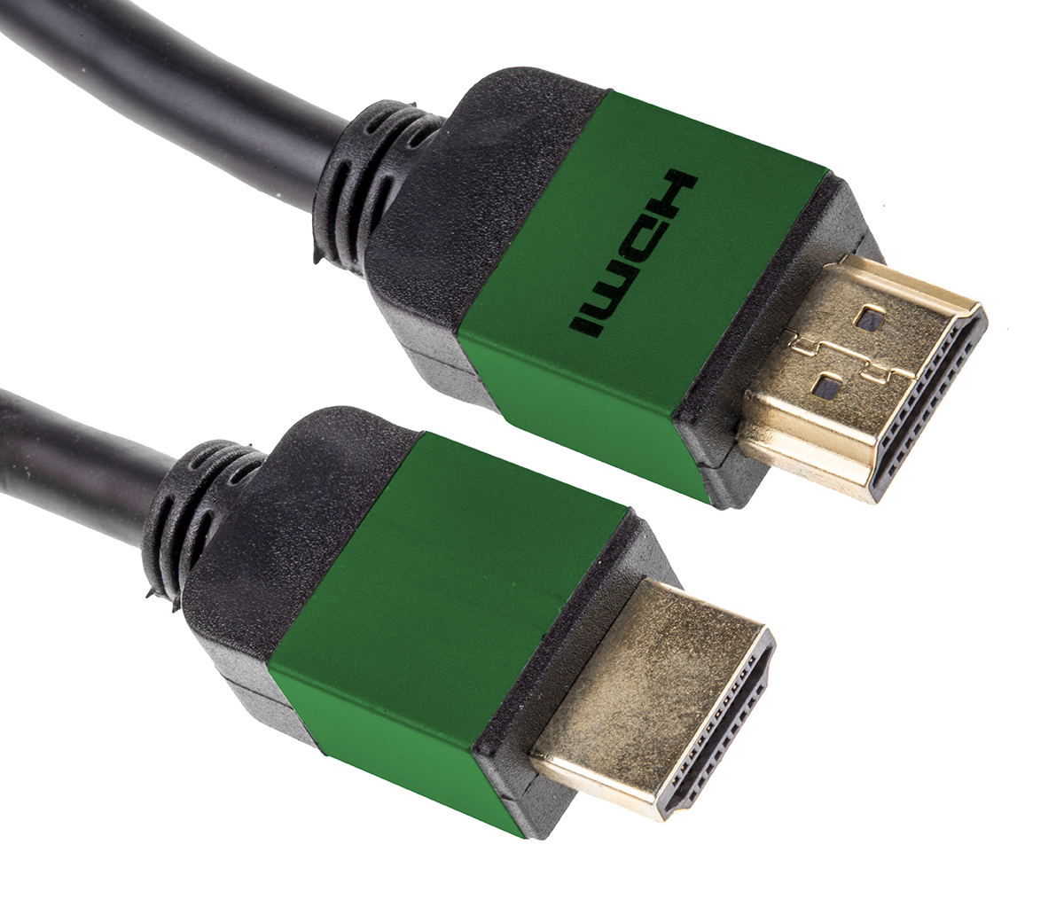 RS PRO, 7.5 m HDMI Cable, - Male HDMI to Male HDMI, High Speed, Green
