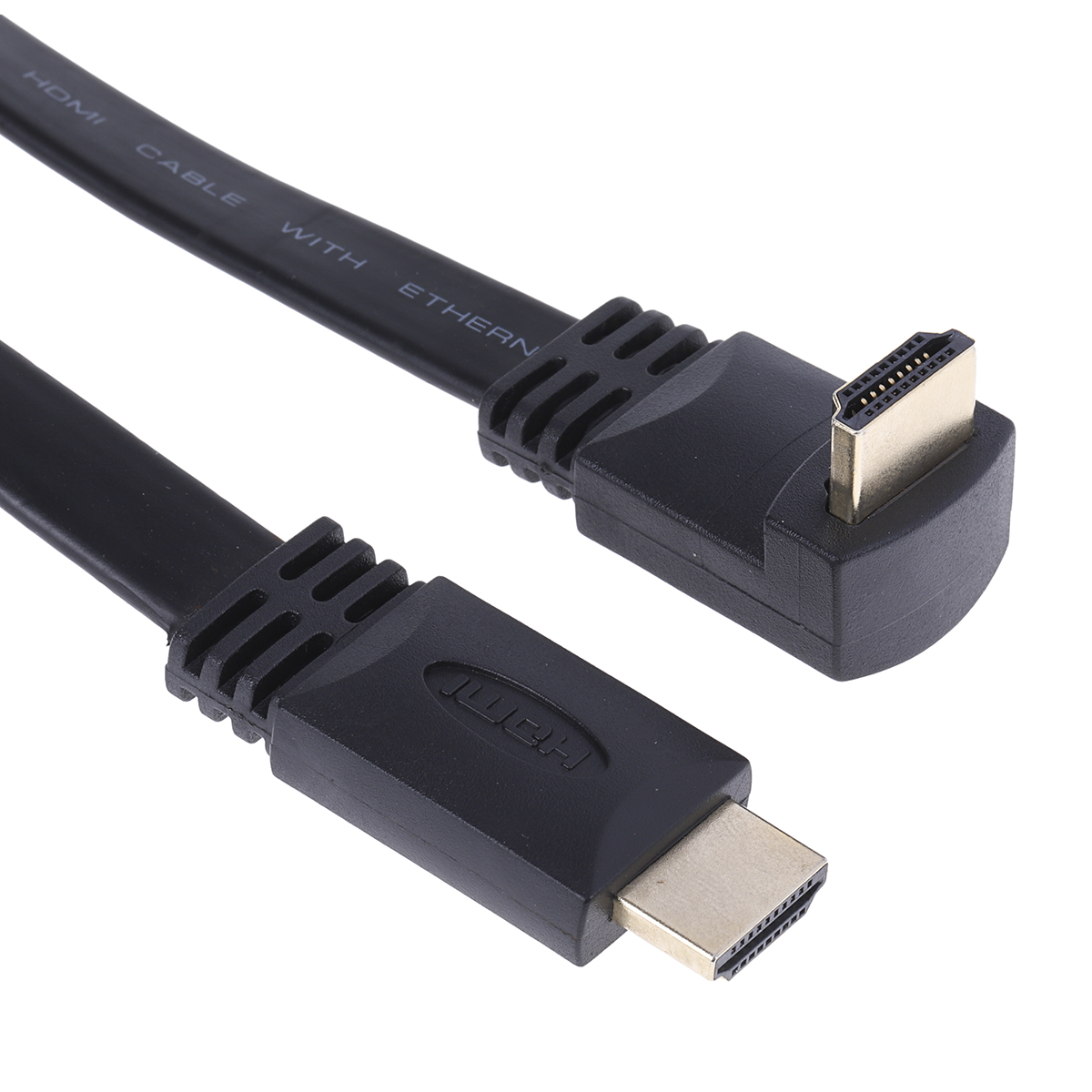 RS PRO, 2 m HDMI Cable, - Male HDMI to Male HDMI, High Speed, Black