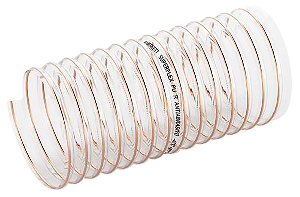 Contitech Clear Polyurethane Reinforced Flexible Ducting, 10 m
