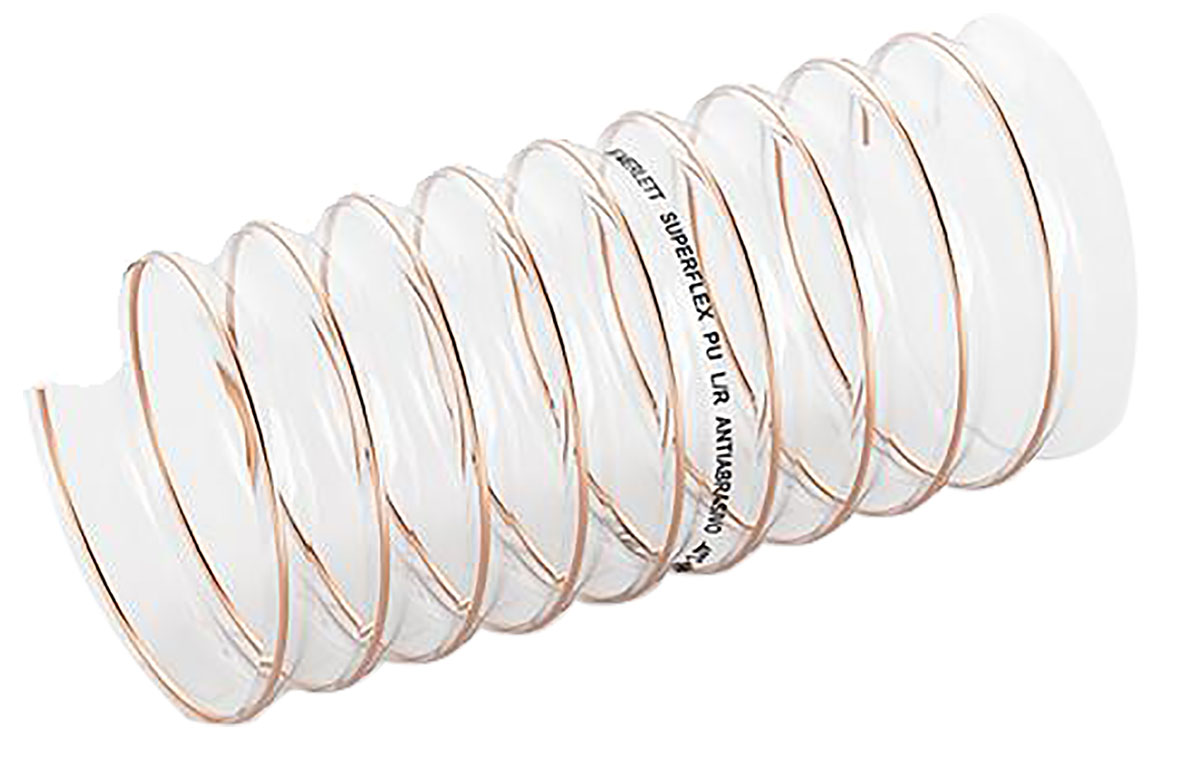 Contitech Clear Polyurethane Reinforced Flexible Ducting, 5 m, 50 mm ID