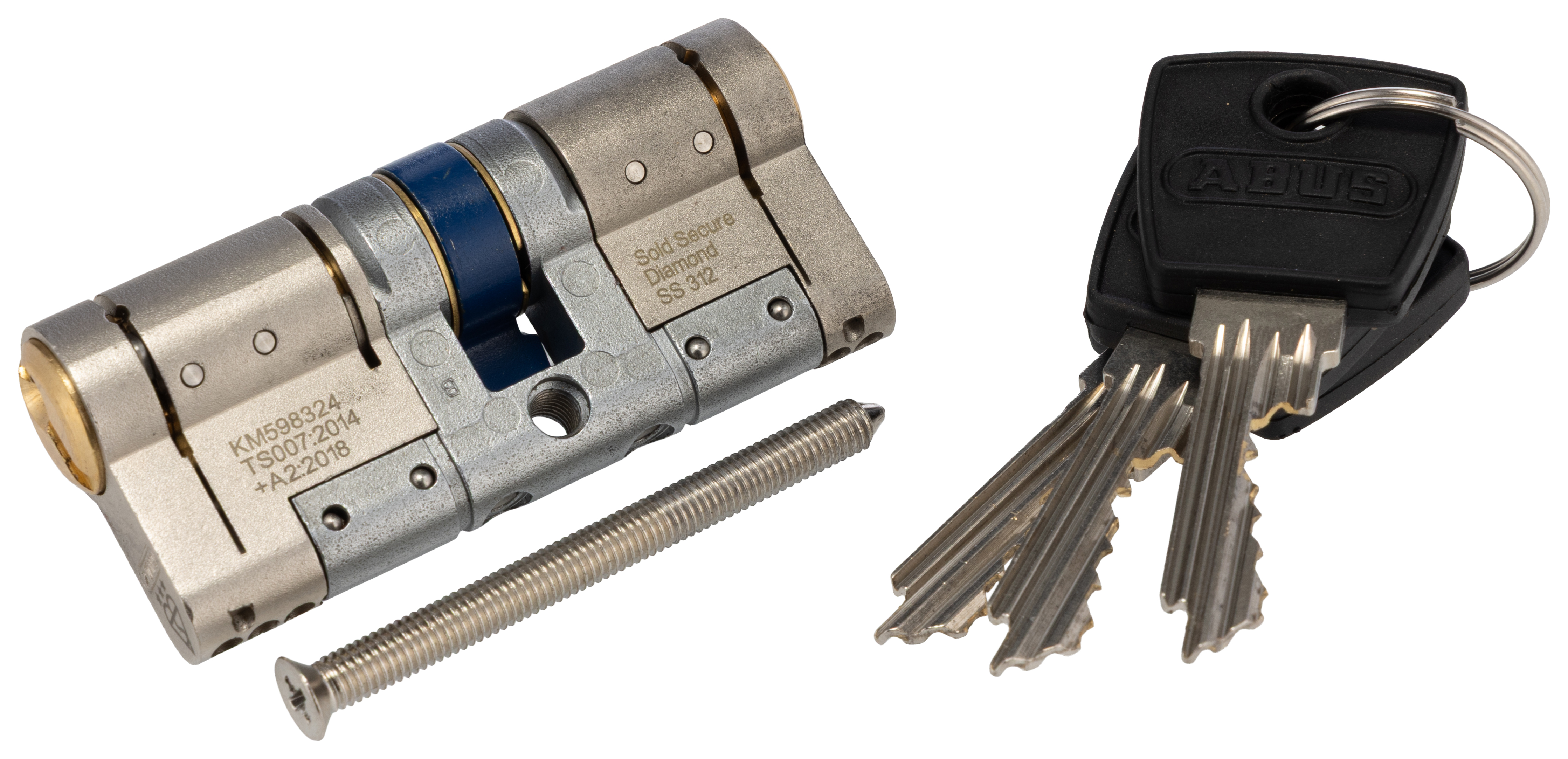 ABUS Brass Euro Cylinder Lock (65mm)