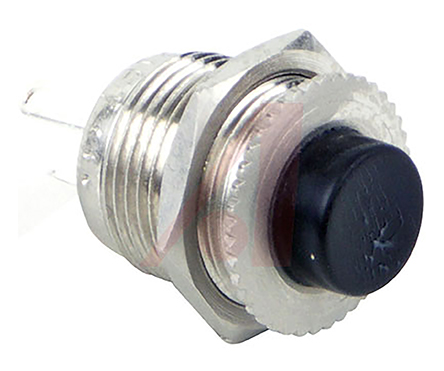 Switchcraft Push Button Switch, Momentary, Panel, 0.3 x 0.5 in Cutout, SPDT