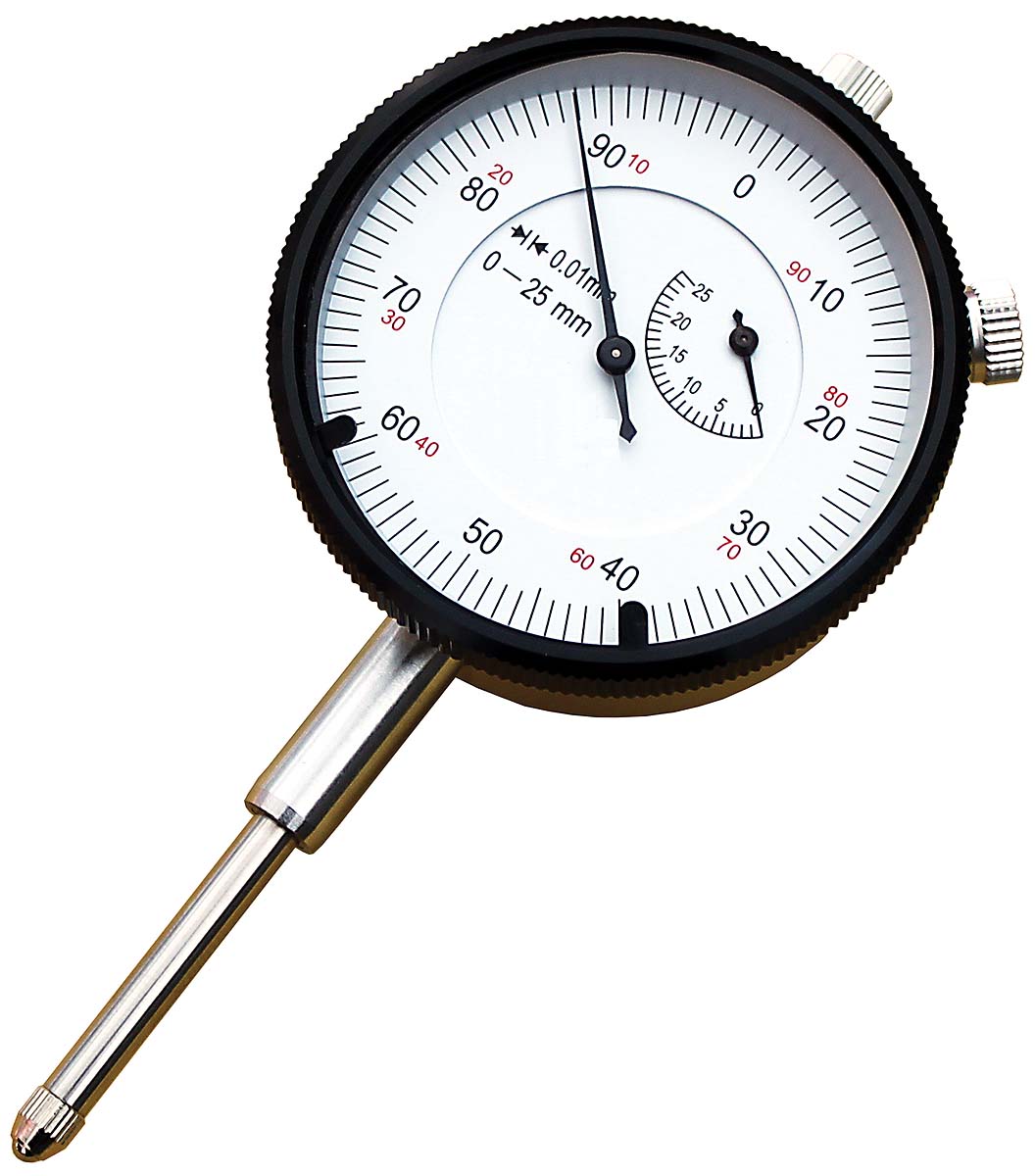 RS PRO Metric Dial Indicator 10 mm Max. Measurement, 0.01 mm Resolution, ±0.008 mm Accuracy, UKAS