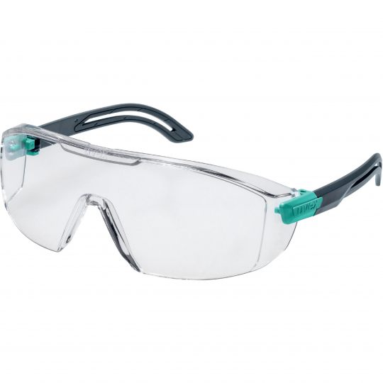 uvex Uvex i-lite planet 9143 295 Safety Glasses, Impact Resistant, Anti-Fog, Scratch Resistant, Clear, Teal