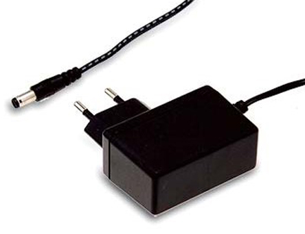 MEAN WELL 12W Plug-In AC/DC Adapter 12V dc Output, 1A Output
