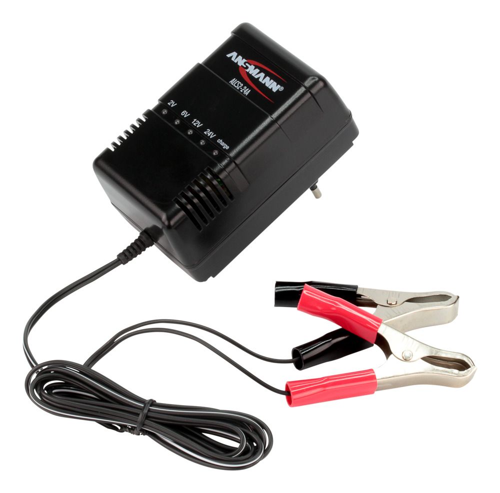 Ansmann ALCS 2-24A ALCS 2-24 A Battery Charger For, Lead Acid 900 mA, 2.4 to 24 Ah with EU plug Lead Acid