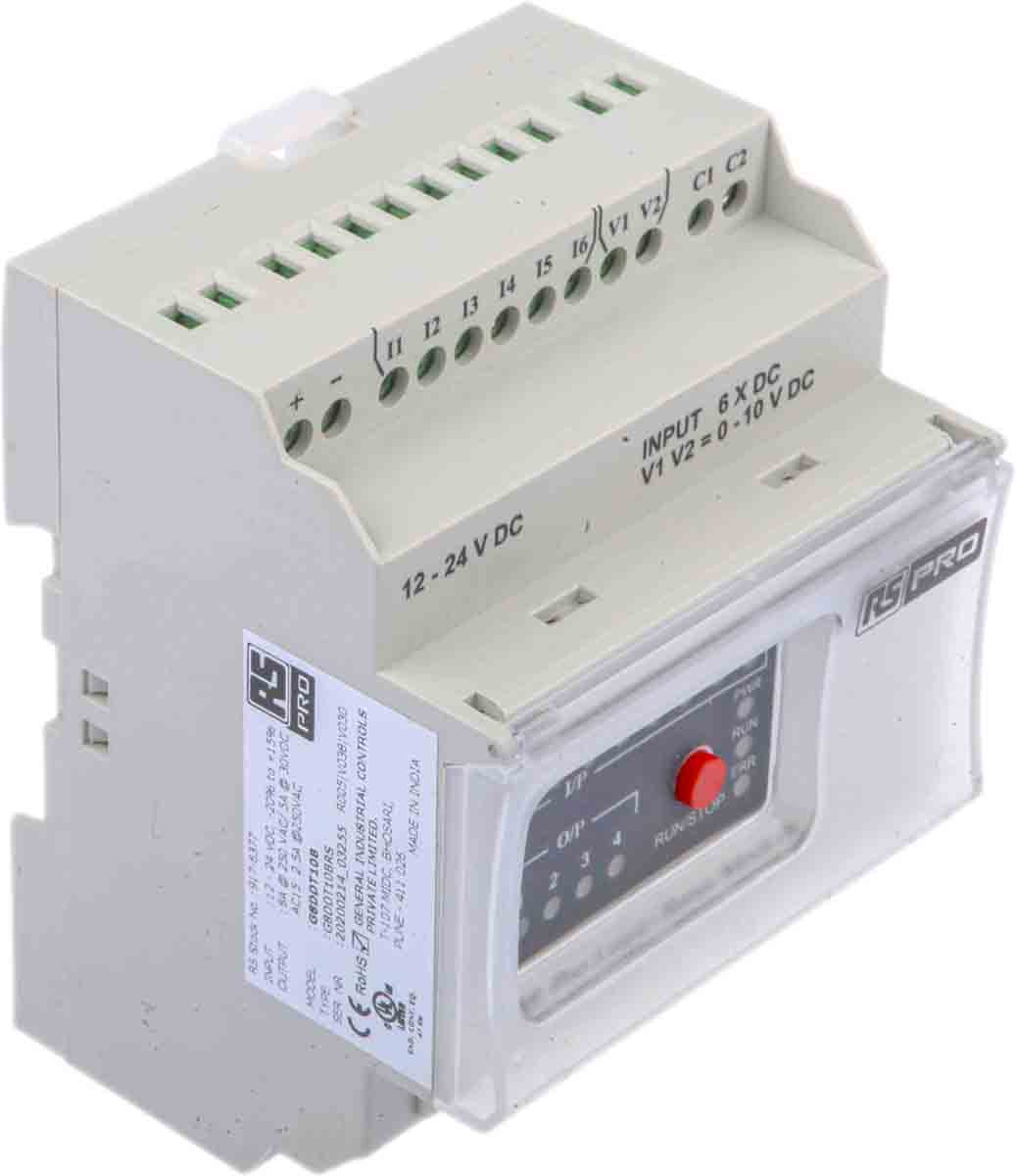 917-6377 RS PRO Logic Module, Digital Output, 8-Input, Analogue Input