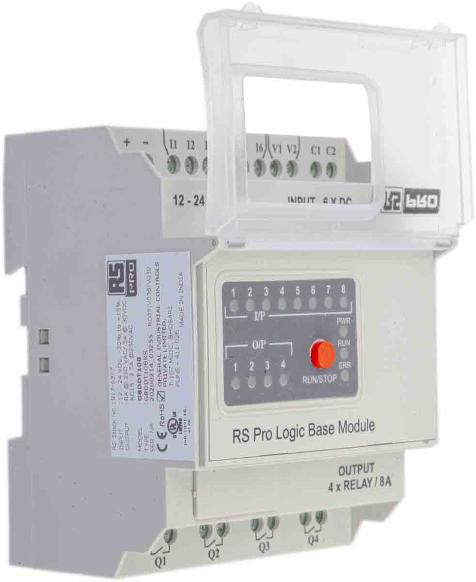 917-6377 RS PRO Logic Module, Digital Output, 8-Input, Analogue Input