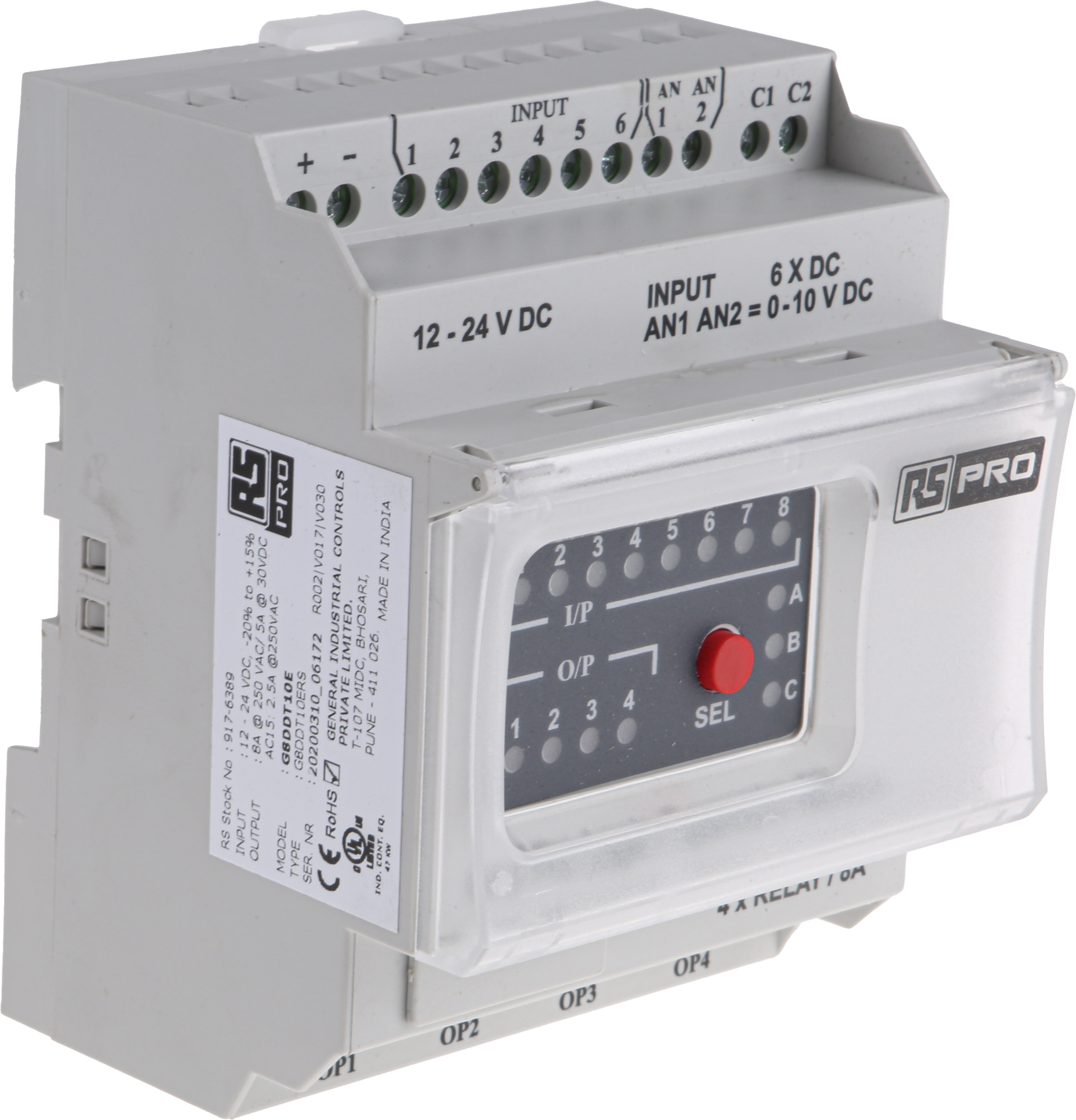 RS PRO I/O Extension Module, Digital Output, 8-Input, Digital Input