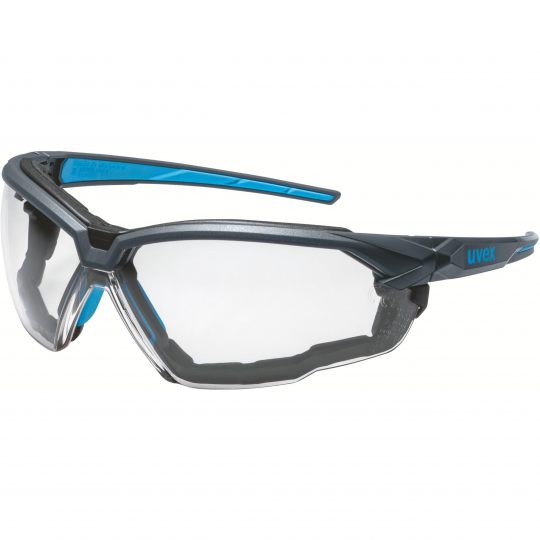 uvex suXXeed Safety Glasses, Anti-Scratch, Anti-Fog, Clear Polycarbonate Lens, Plastic