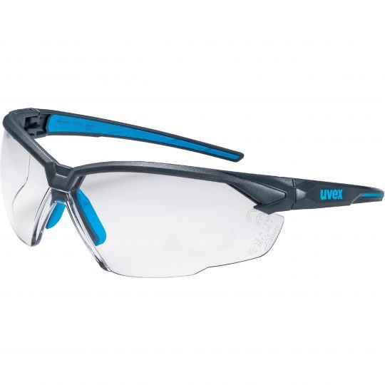 uvex suXXeed Safety Glasses, Anti-Fog, Resistance to High Speed Particles, Scratch Resistant, Clear Polycarbonate Lens,