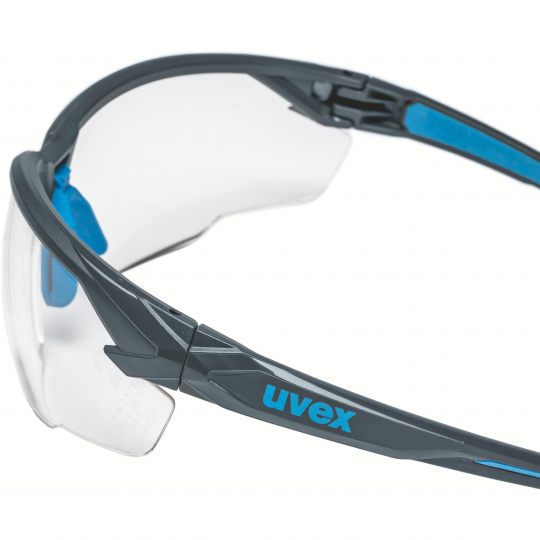 9181265 uvex suXXeed Safety Glasses, Anti-Fog, Resistance to High Speed Particles, Scratch Resistant, Clear Polycarbonate Lens,