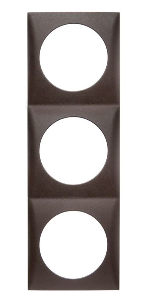 Berker Brown 3 Gang Light Switch Cover