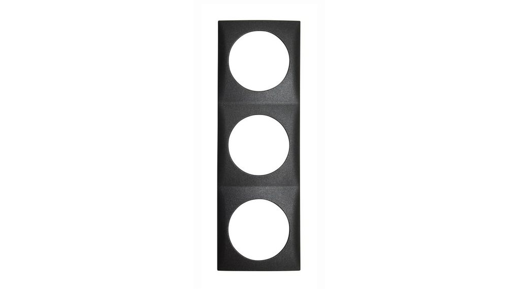 Berker Anthracite 3 Gang Frame