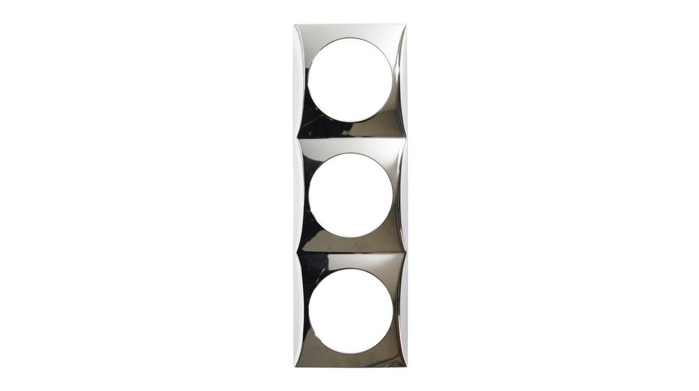 Berker Silver 3 Gang Frame