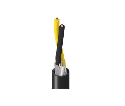 Belden, 9182S series Screened Black Twin Axial Cable, 8.76 mm OD 152 m, 150 Ω impedance