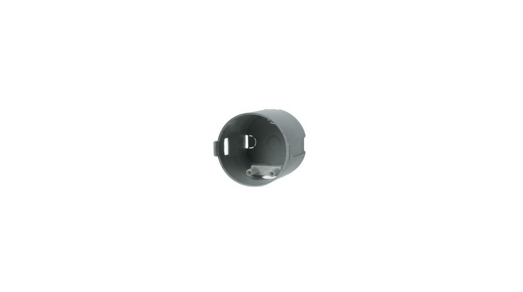 Berker Integro Grey Grey Back Box, Flush Mount, 1 Gangs 36 mm 45mm 36 mm