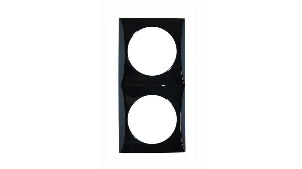 Berker Black 2 Gang Frame