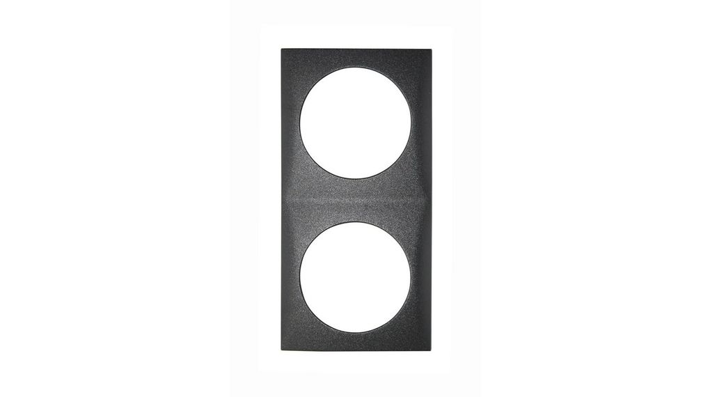 Berker Anthracite 2 Gang Frame