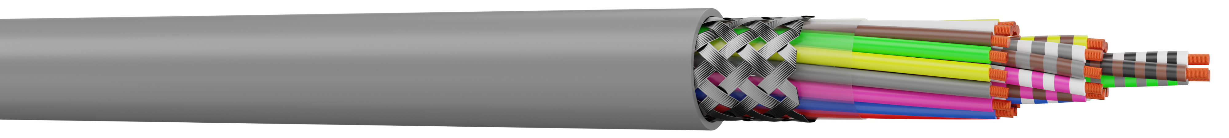 AXINDUS LiYCY Control Cable, 19 Cores 0.75mm², 100 m, Screened, Grey Polyvinyl Chloride Sheath