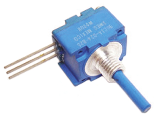 Bourns 91 100 kΩ Rotary Potentiometer 1-Turns 1-Gang Panel Mount, Through Hole, 91A1A-G28-B20L