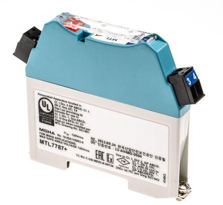 mtl7787 2 Channel Barrier with Analogue Output, 27 V dc max, 93mA max
