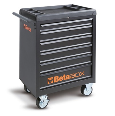 BETA 6 Drawer ABS Wheeled Roller Cabinet Tools Included