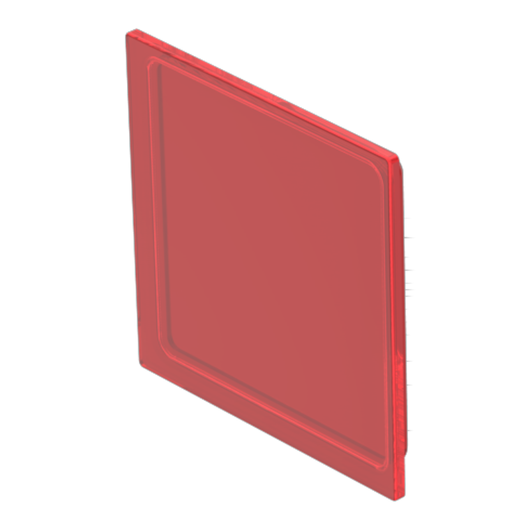 EAO Red Square Push Button Lens for Use with Series 92 Pushbutton Switches