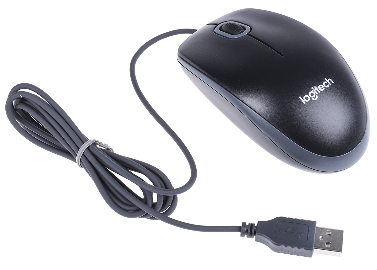920-002539 Logitech MK120 Wired Standard Keyboard & Mouse Set, AZERTY (France), Black