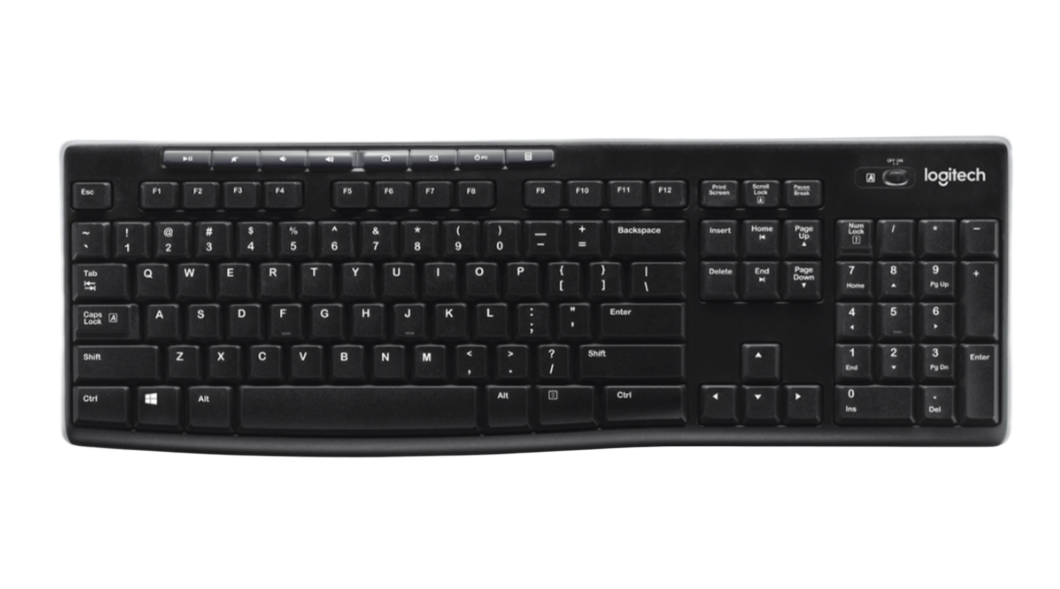 Logitech 920-003745 Wireless Built-In Dual Band 2.4G/5G WiFi Compact Keyboard, English(UK), Black