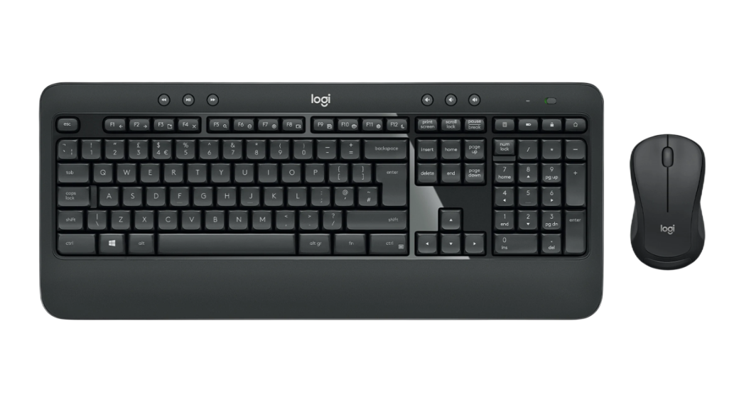 Logitech Wireless Standard Keyboard & Mouse Set, QWERTY (US), Graphite