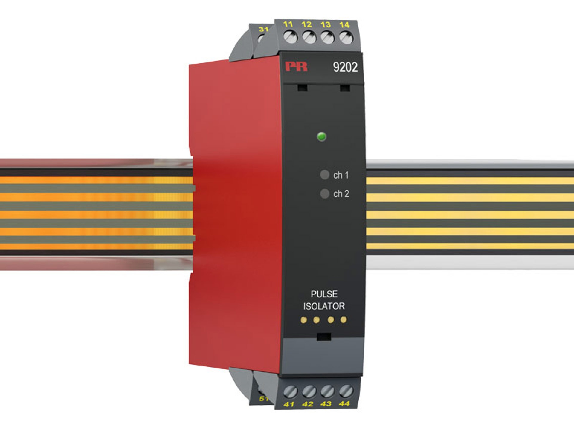 PR Electronics 9200 Series Signal Conditioner, Switch Input, NPN, Relay Output, 19.2V dc, 31.2 V dc Supply, IECEx/ATEX