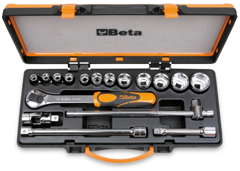 BETA 17-Piece 1/2 in 6 Point Socket Set